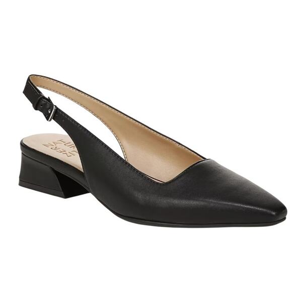 Naturalizer Womens Ginger Pumps US 6.5 M EU 36.5 Black Slingback EUC - Picture 1 of 14